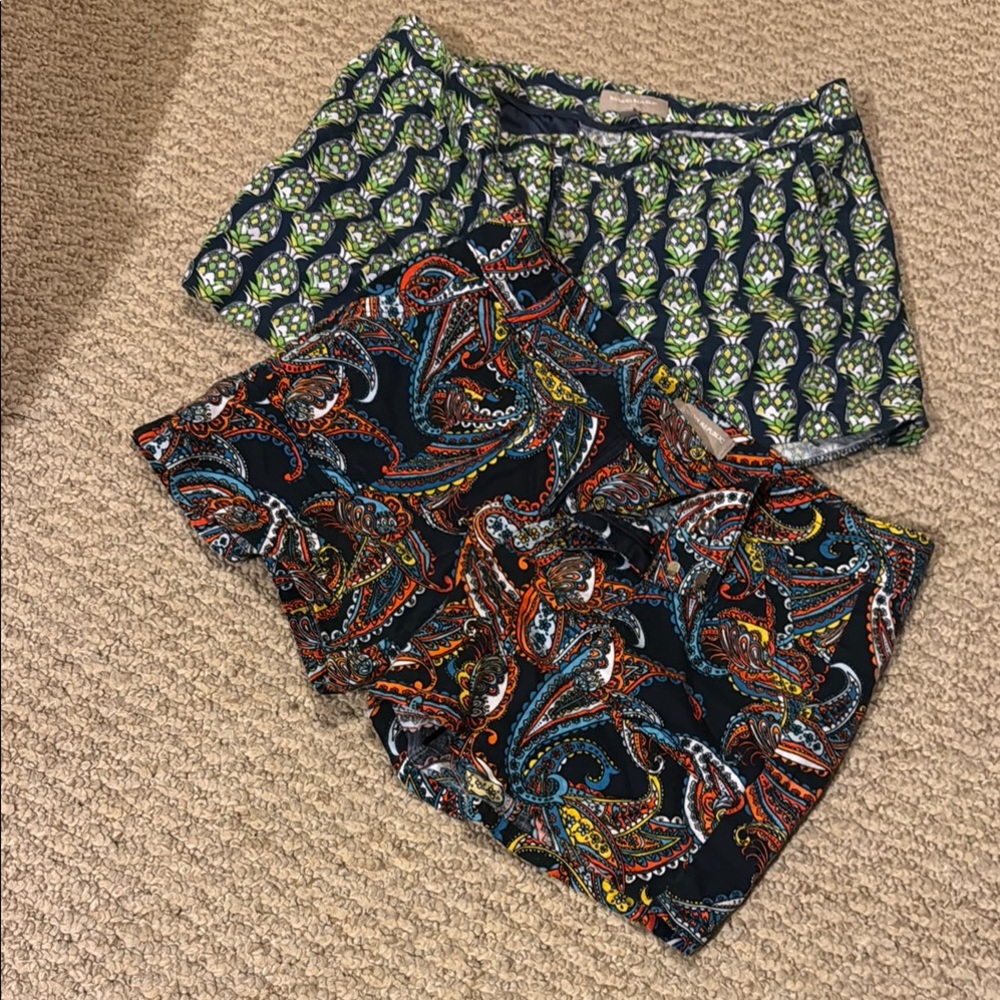 Colorful Patterned Lot of Shorts by Banana Republic Size 10